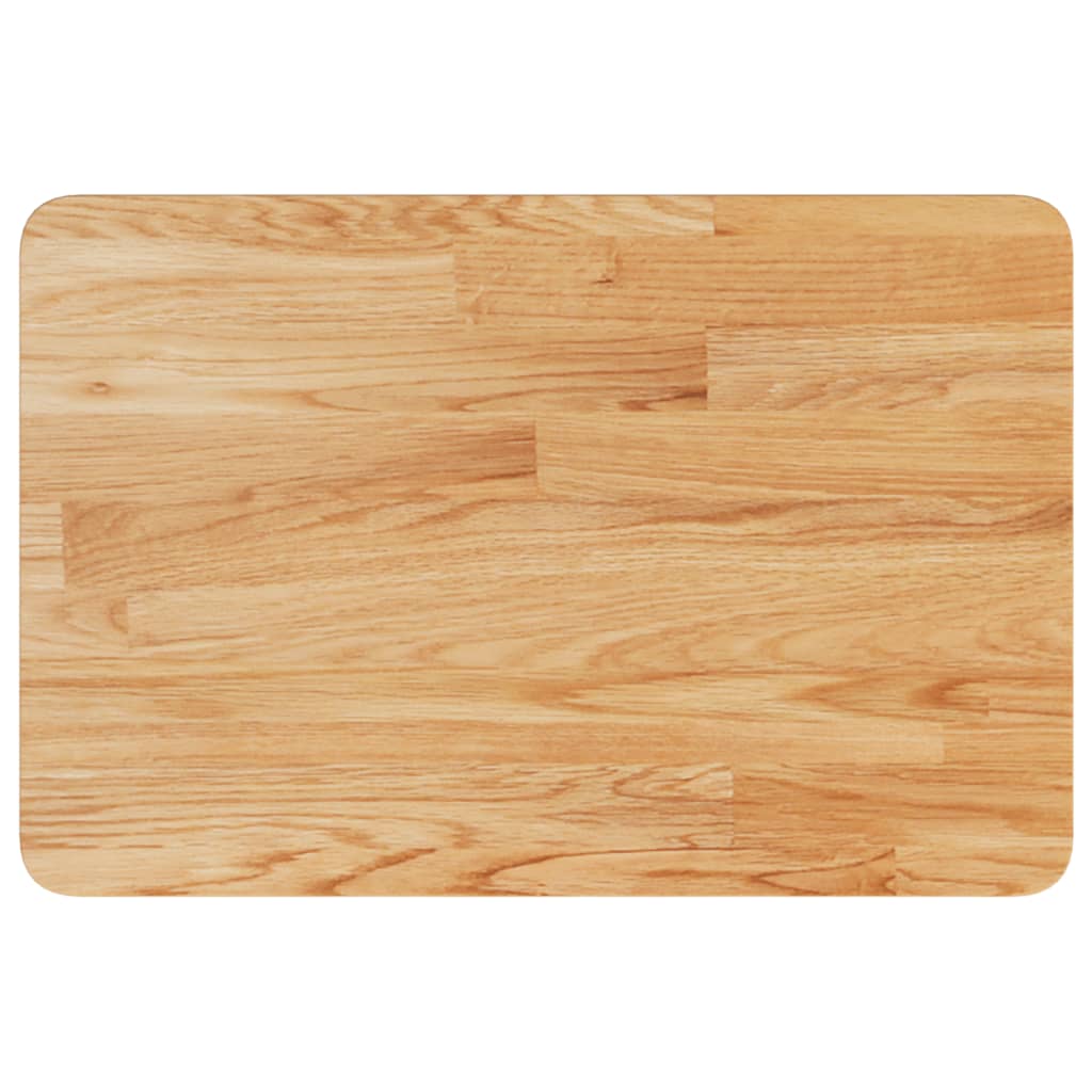 vidaXL Blat de baie, maro deschis, 60x40x2,5 cm, lemn masiv tratat vidaXL Blat de baie, maro deschis, 60x40x2,5 cm, lemn masiv tratat