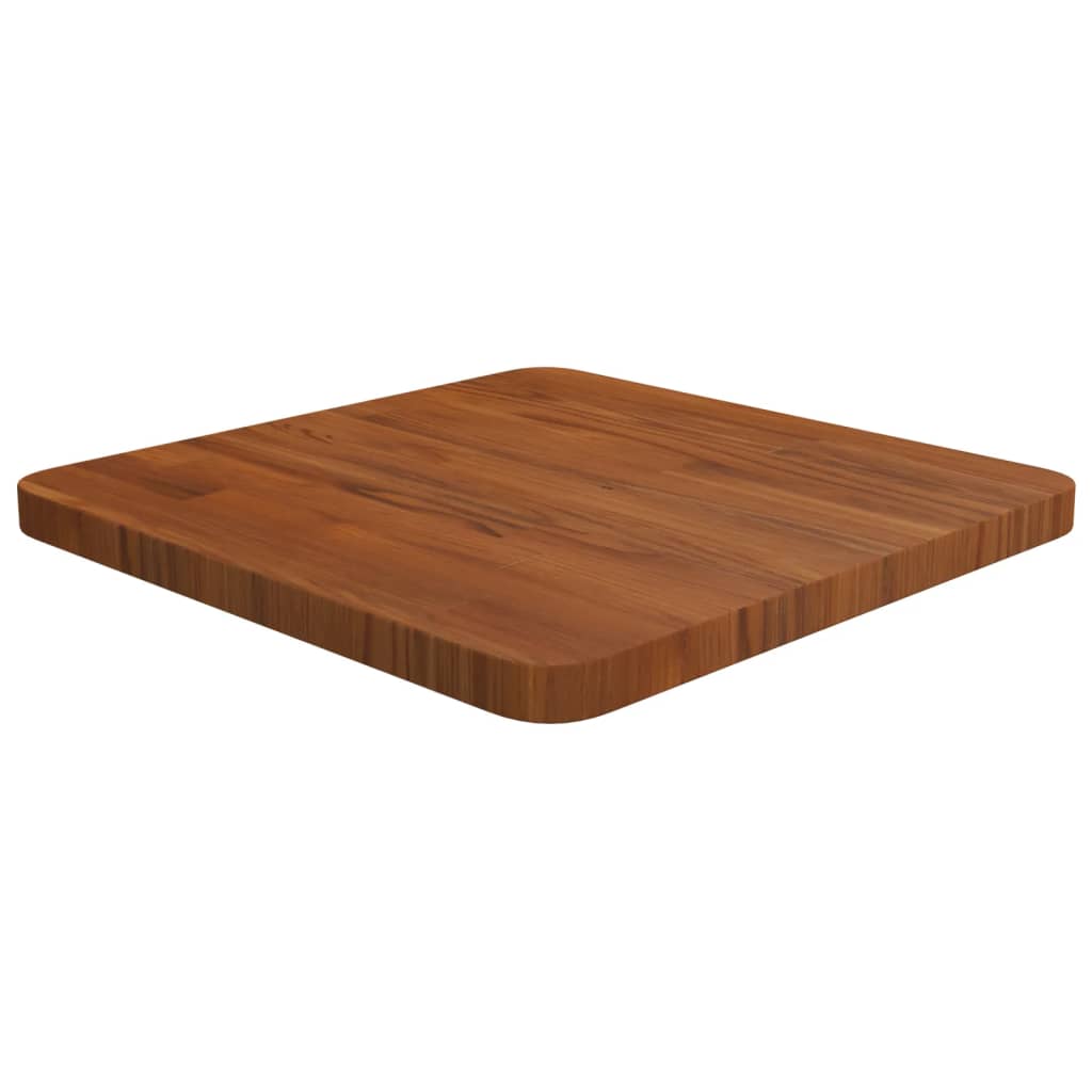 vidaXL Blat de masă pătrat maro închis 40x40x2,5 cm lemn stejar tratat