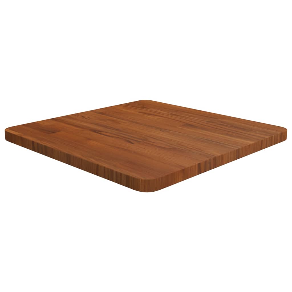 vidaXL Blat de masă pătrat maro închis 50x50x2,5 cm lemn stejar tratat