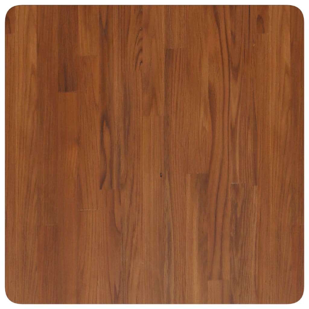 vidaXL Blat de masă pătrat maro închis 60x60x2,5 cm lemn stejar tratat vidaXL Blat de masă pătrat maro închis 60x60x2,5 cm lemn stejar tratat