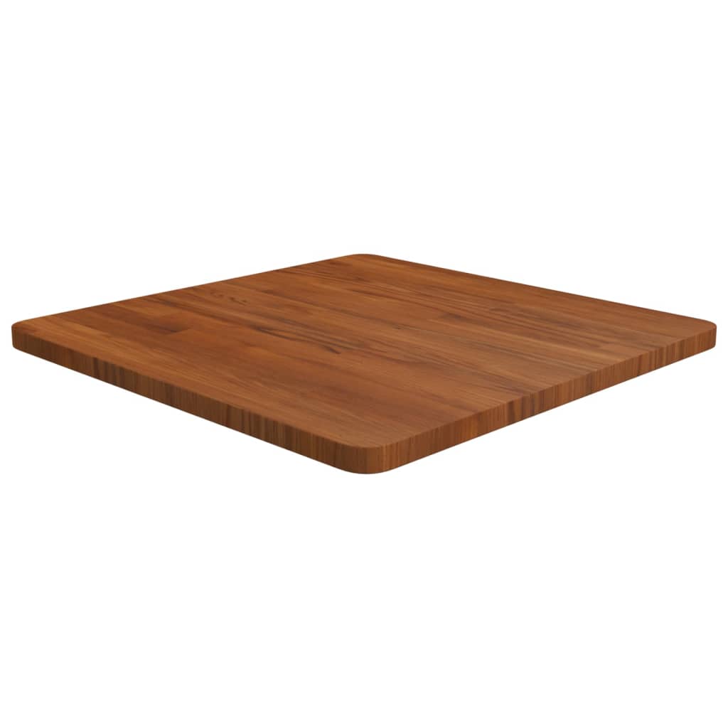 vidaXL Blat de masă pătrat maro închis 60x60x2,5 cm lemn stejar tratat vidaXL Blat de masă pătrat maro închis 60x60x2,5 cm lemn stejar tratat