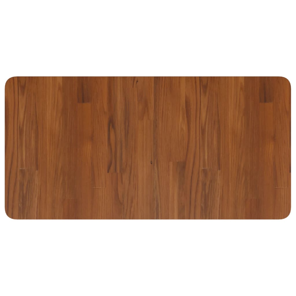 vidaXL Blat de baie, maro închis, 80x40x2,5 cm, lemn masiv tratat vidaXL Blat de baie, maro închis, 80x40x2,5 cm, lemn masiv tratat