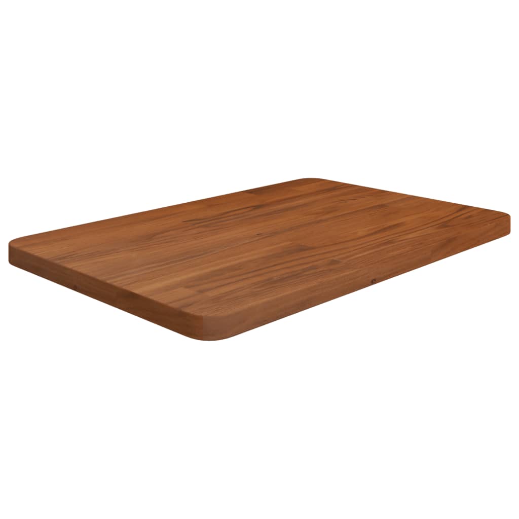 vidaXL Blat de baie, maro închis, 60x40x2,5 cm, lemn masiv tratat vidaXL Blat de baie, maro închis, 60x40x2,5 cm, lemn masiv tratat