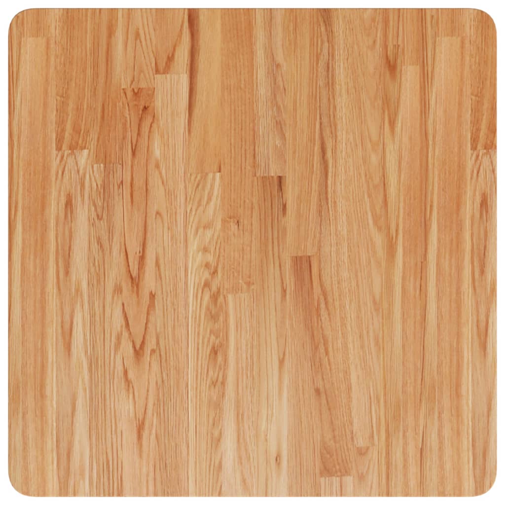 vidaXL Blat masă pătrat maro deschis 60x60x4 cm lemn stejar tratat vidaXL Blat masă pătrat maro deschis 60x60x4 cm lemn stejar tratat