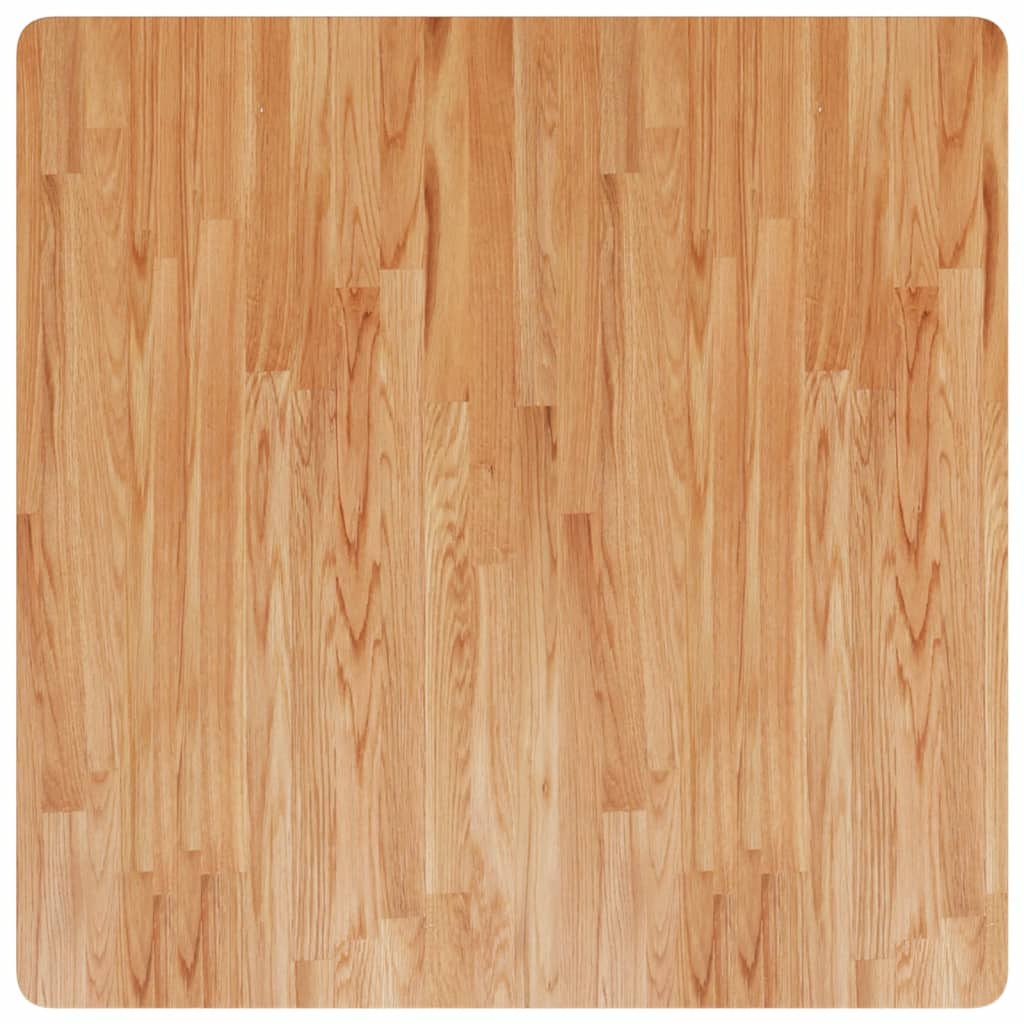 vidaXL Blat masă pătrat maro deschis 90x90x4cm lemn stejar tratat vidaXL Blat masă pătrat maro deschis 90x90x4cm lemn stejar tratat