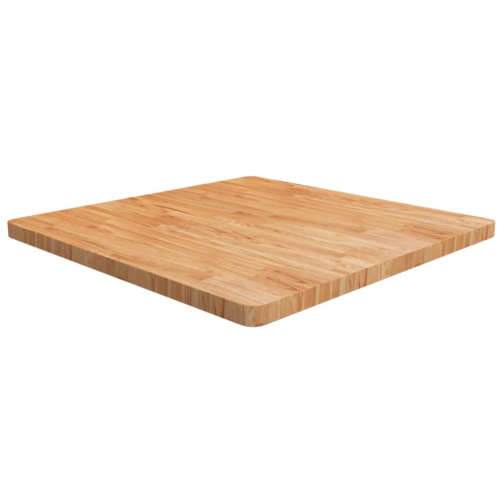 vidaXL Blat masă pătrat maro deschis 90x90x4cm lemn stejar tratat vidaXL Blat masă pătrat maro deschis 90x90x4cm lemn stejar tratat