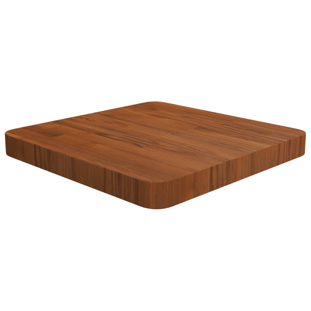 vidaXL Blat de masă pătrat maro închis 40x40x4 cm lemn stejar tratat
