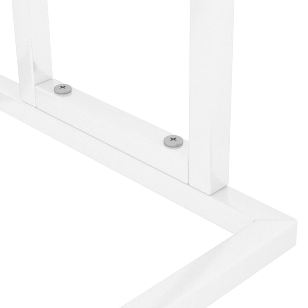 vidaXL Suport de prosoape autonom, alb, 48x24x78,5 cm, fier vidaXL Suport de prosoape autonom, alb, 48x24x78,5 cm, fier