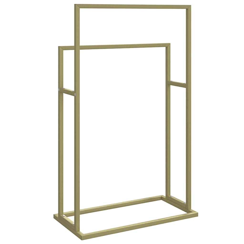 vidaXL Suport de prosoape autonom, auriu, 48x24x78,5 cm, fier vidaXL Suport de prosoape autonom, auriu, 48x24x78,5 cm, fier