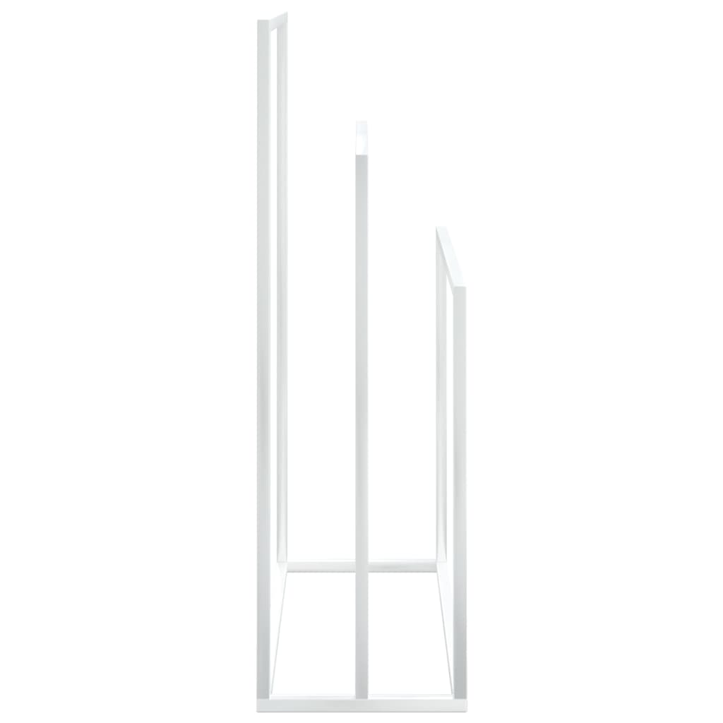 vidaXL Suport de prosoape autonom, alb, 48x24x79 cm, fier vidaXL Suport de prosoape autonom, alb, 48x24x79 cm, fier