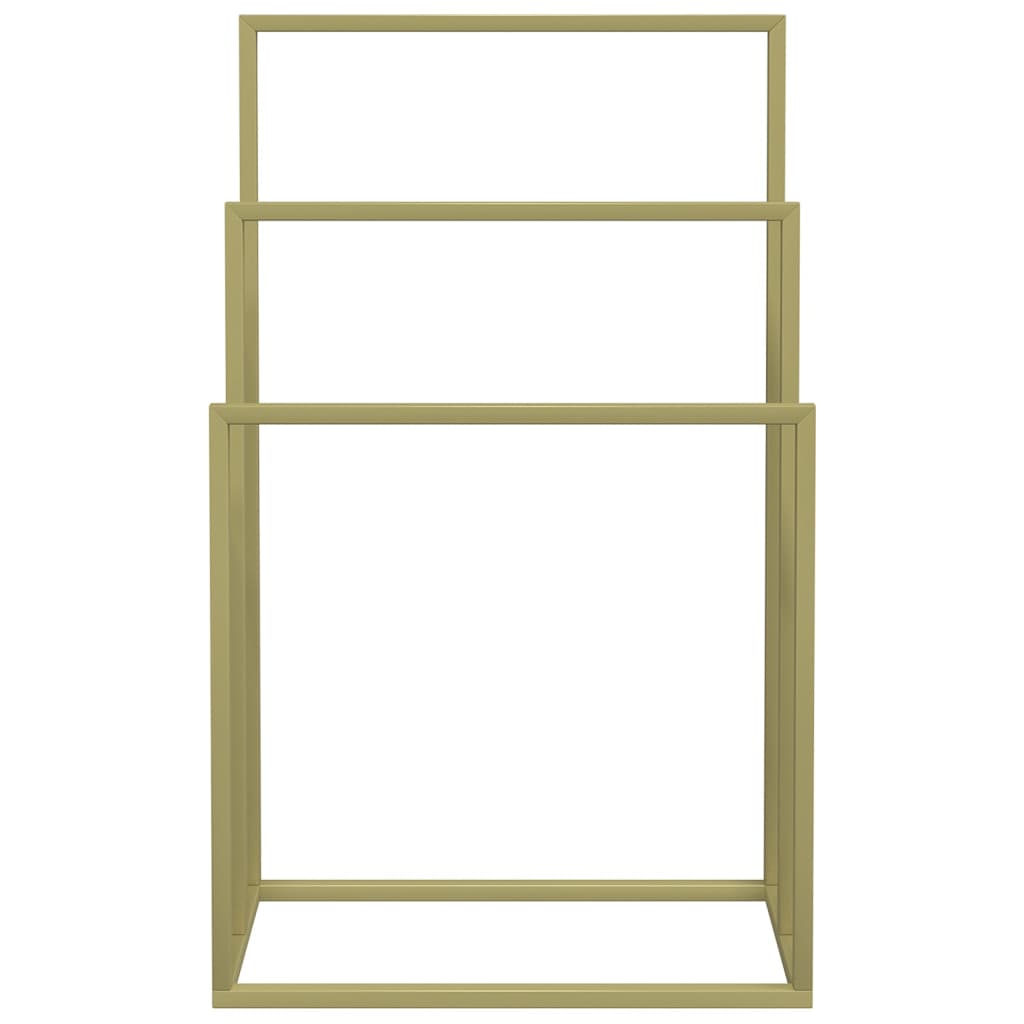 vidaXL Suport de prosoape autonom, auriu, 48x24x79 cm, fier vidaXL Suport de prosoape autonom, auriu, 48x24x79 cm, fier