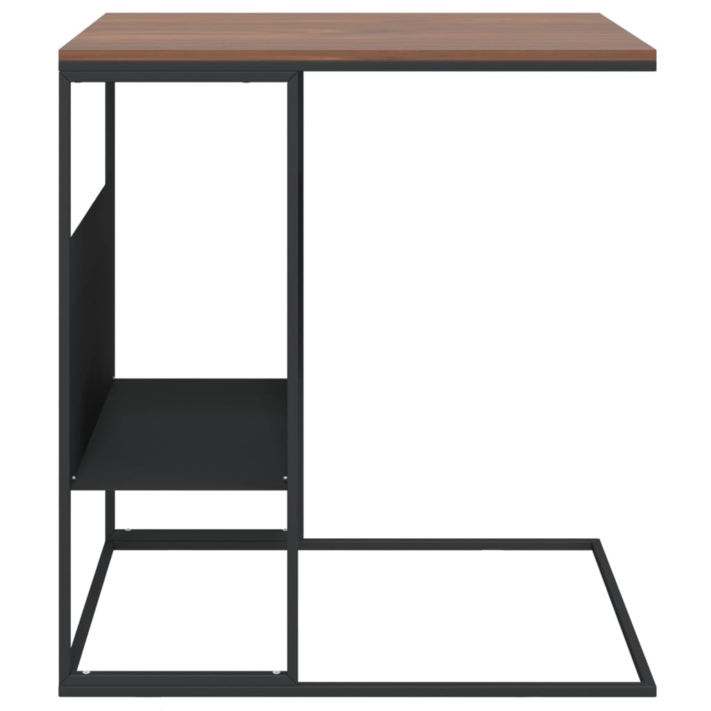 vidaXL Masă laterală, negru, 55x36x59,5 cm, lemn compozit vidaXL Masă laterală, negru, 55x36x59,5 cm, lemn compozit