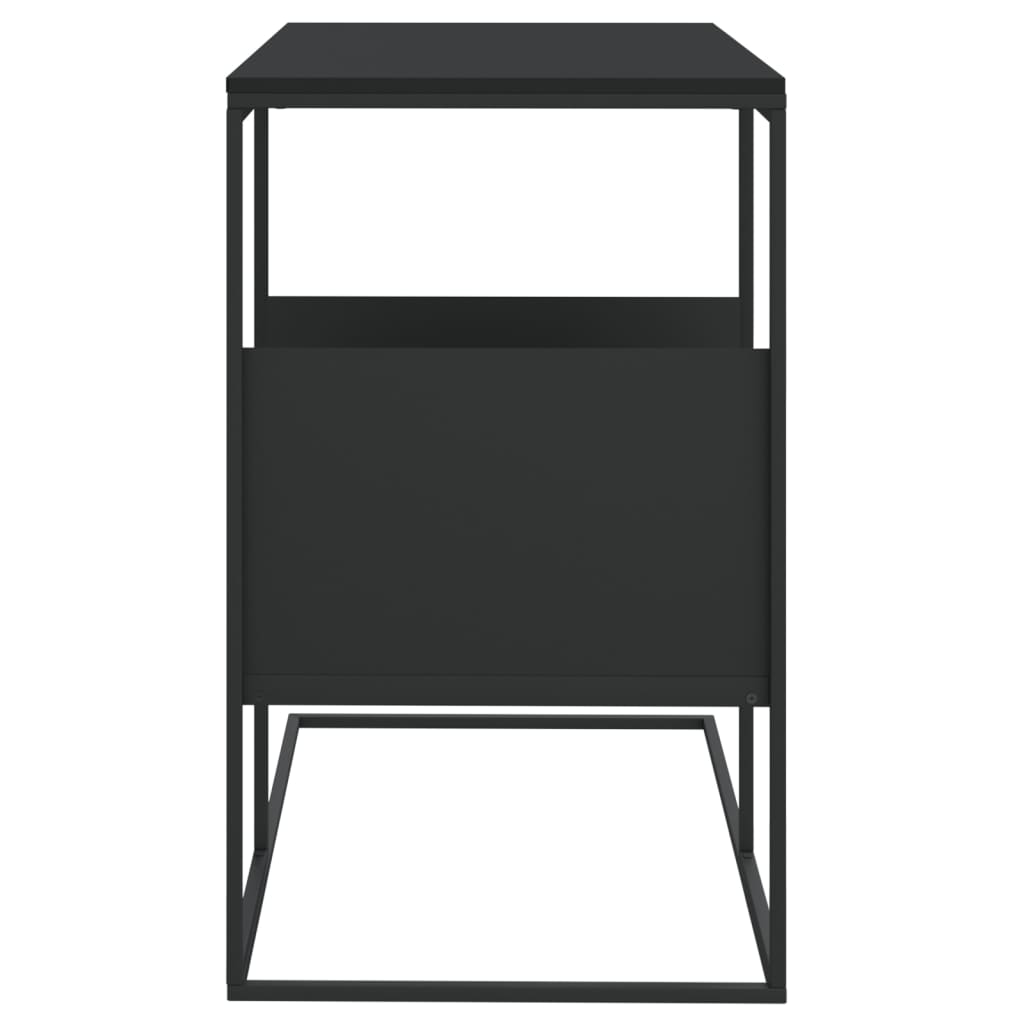 vidaXL Masă laterală, negru, 55x36x59,5 cm, lemn compozit vidaXL Masă laterală, negru, 55x36x59,5 cm, lemn compozit