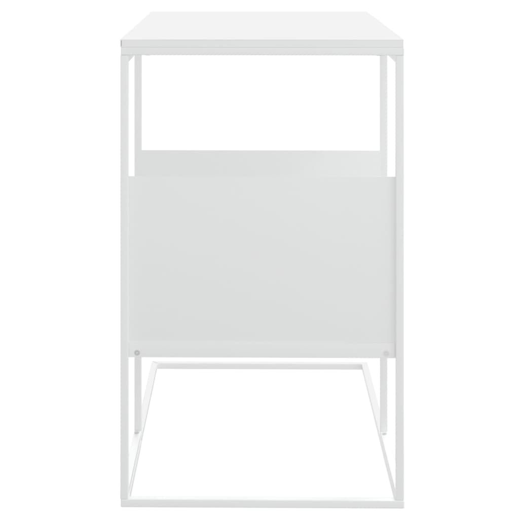 vidaXL Masă laterală, alb, 55x36x59,5 cm, lemn compozit vidaXL Masă laterală, alb, 55x36x59,5 cm, lemn compozit