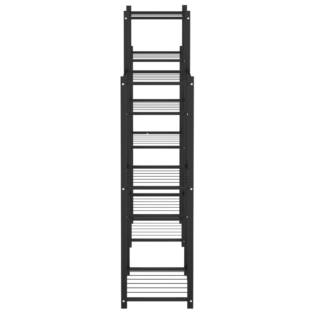 vidaXL Suport pentru flori, 83x25x100 cm, negru, fier vidaXL Suport pentru flori, 83x25x100 cm, negru, fier