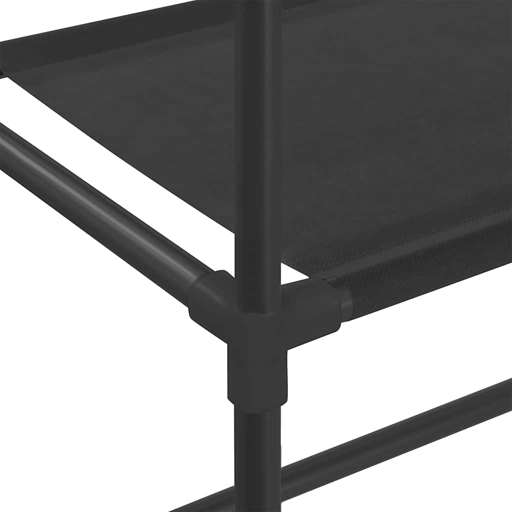 vidaXL Etajeră deasupra toaletei 2 polițe, negru, 53,5x28x143 cm, fier vidaXL Etajeră deasupra toaletei 2 polițe, negru, 53,5x28x143 cm, fier