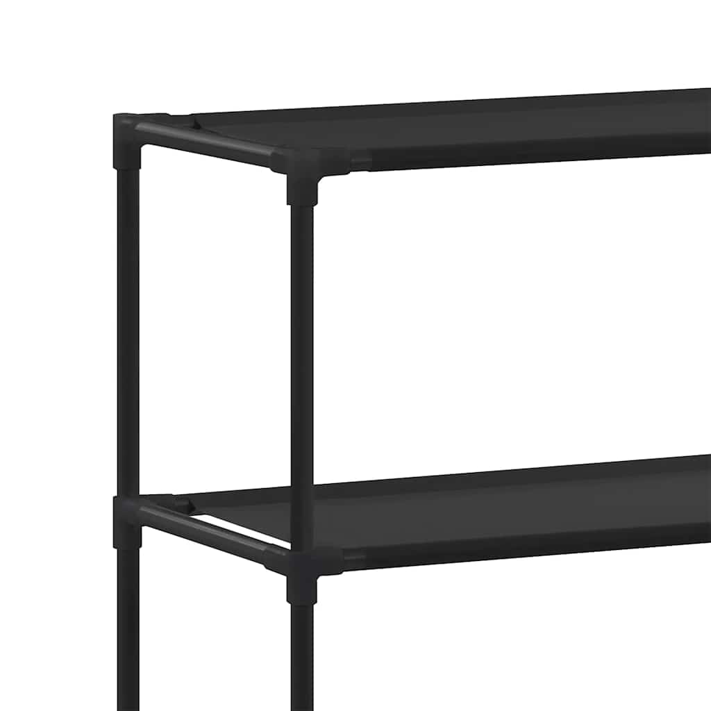 vidaXL Etajeră deasupra toaletei 2 polițe, negru, 53,5x28x143 cm, fier vidaXL Etajeră deasupra toaletei 2 polițe, negru, 53,5x28x143 cm, fier