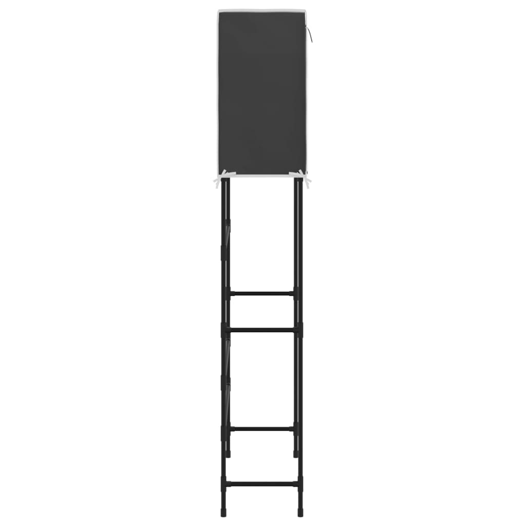 vidaXL Raft de mașină de spălat 2 polițe negru 71x29,5x170,5 cm fier vidaXL Raft de mașină de spălat 2 polițe negru 71x29,5x170,5 cm fier