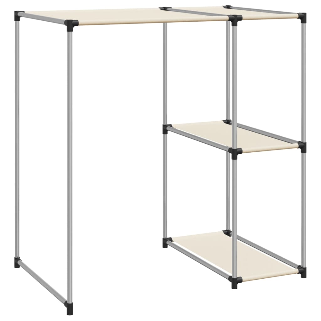 vidaXL Raft peste mașina de spălat, crem, 87x55x90,5 cm, fier vidaXL Raft peste mașina de spălat, crem, 87x55x90,5 cm, fier