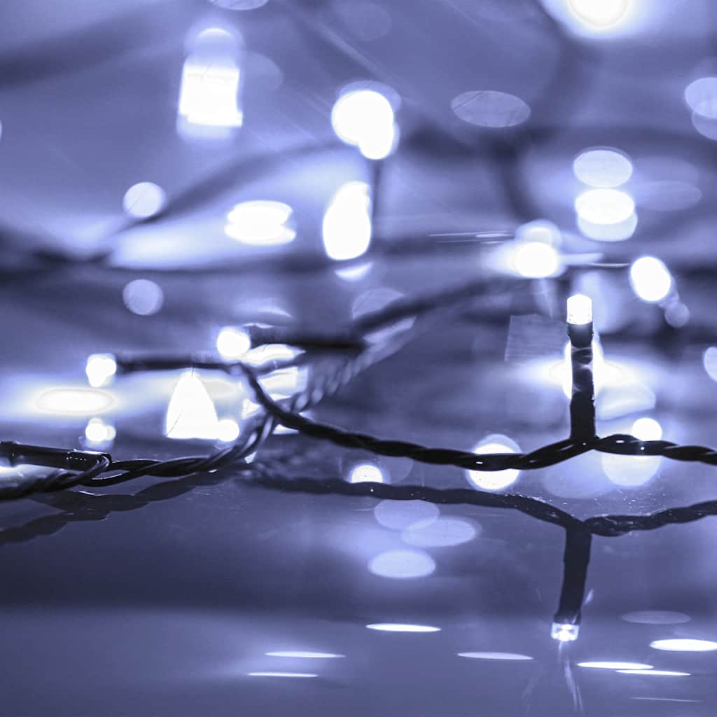 vidaXL Instalație cu 150 LED-uri, alb rece, 15 m, PVC vidaXL Instalație cu 150 LED-uri, alb rece, 15 m, PVC