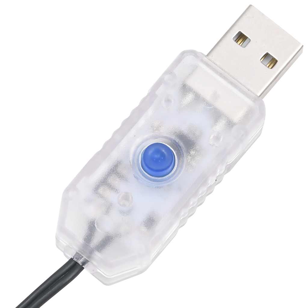 vidaXL Instalație cu 150 LED-uri, alb rece, 15 m, PVC vidaXL Instalație cu 150 LED-uri, alb rece, 15 m, PVC