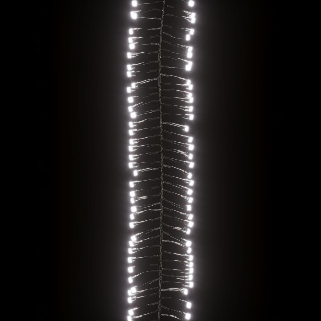 vidaXL Instalație tip cluster cu 400 LED-uri, alb rece, 7,4 m, PVC vidaXL Instalație tip cluster cu 400 LED-uri, alb rece, 7,4 m, PVC