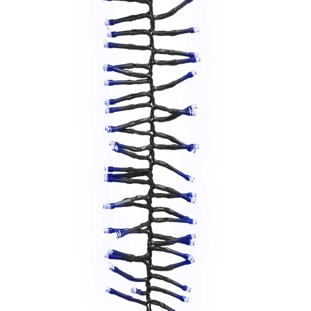 vidaXL Instalație tip cluster cu 400 LED-uri, albastru, 7,4 m, PVC
