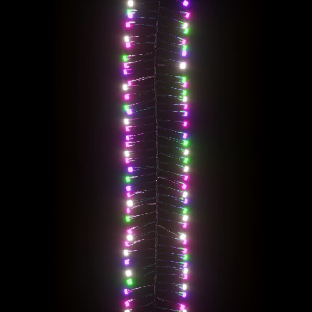 vidaXL Instalație tip cluster 400 LED-uri multicolor pastel 7,4 m PVC vidaXL Instalație tip cluster 400 LED-uri multicolor pastel 7,4 m PVC
