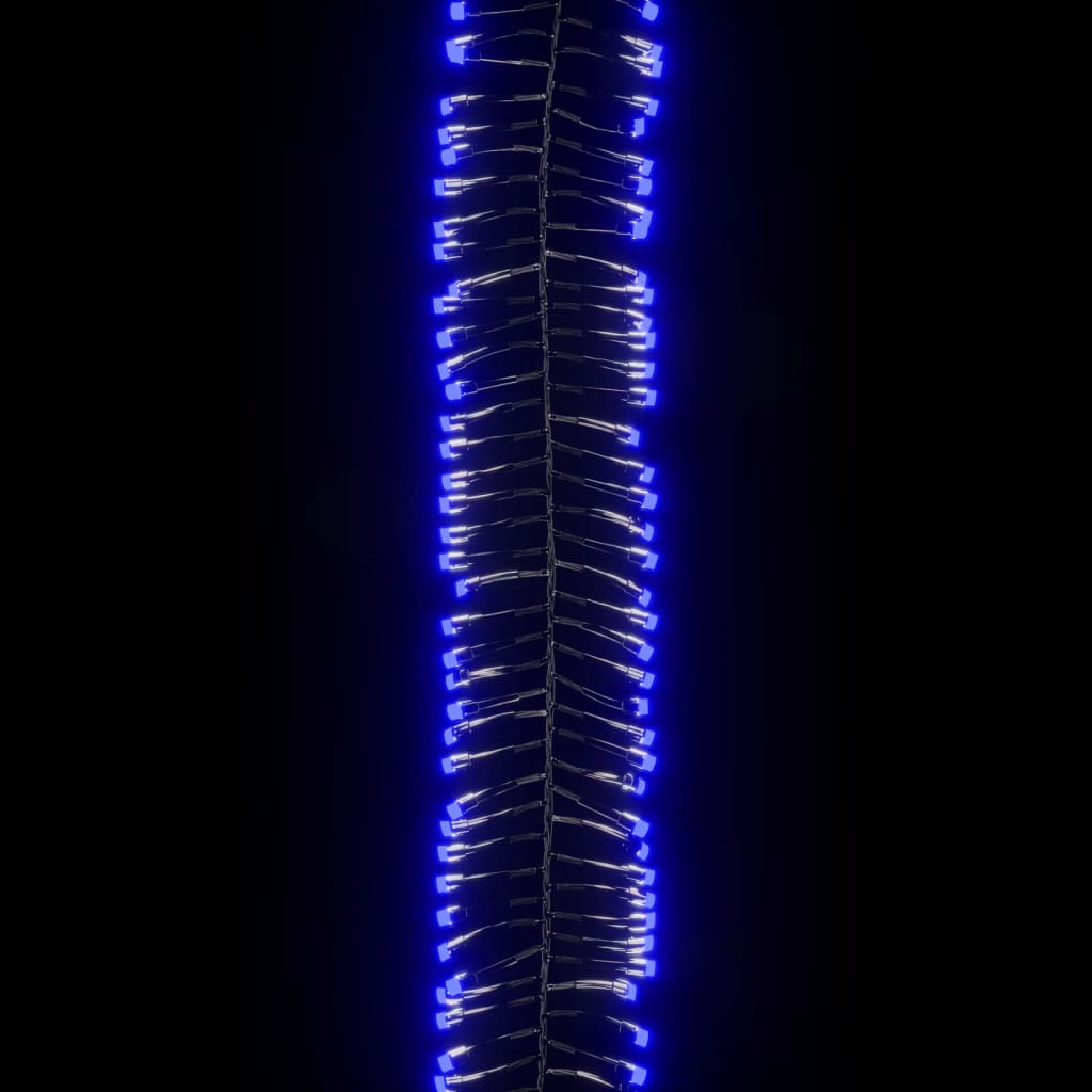 vidaXL Instalație tip cluster cu 2000 LED-uri, albastru, 17 m, PVC