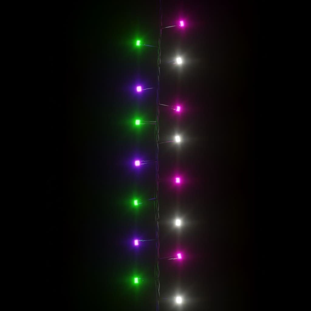 vidaXL Instalație compactă cu 400 LED-uri, pastel multicolor, 13 m PVC