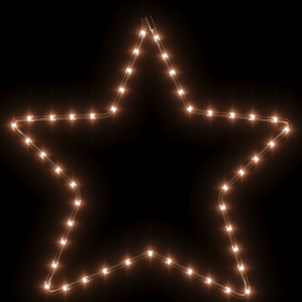 vidaXL Figurină stea de Crăciun, 48 LED-uri, alb cald, 56 cm vidaXL Figurină stea de Crăciun, 48 LED-uri, alb cald, 56 cm