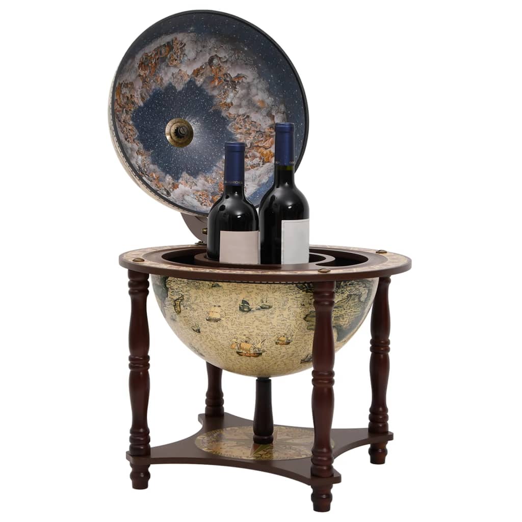 vidaXL Bar tip glob pământesc stativ sticle de vin, maro lemn eucalipt vidaXL Bar tip glob pământesc stativ sticle de vin, maro lemn eucalipt