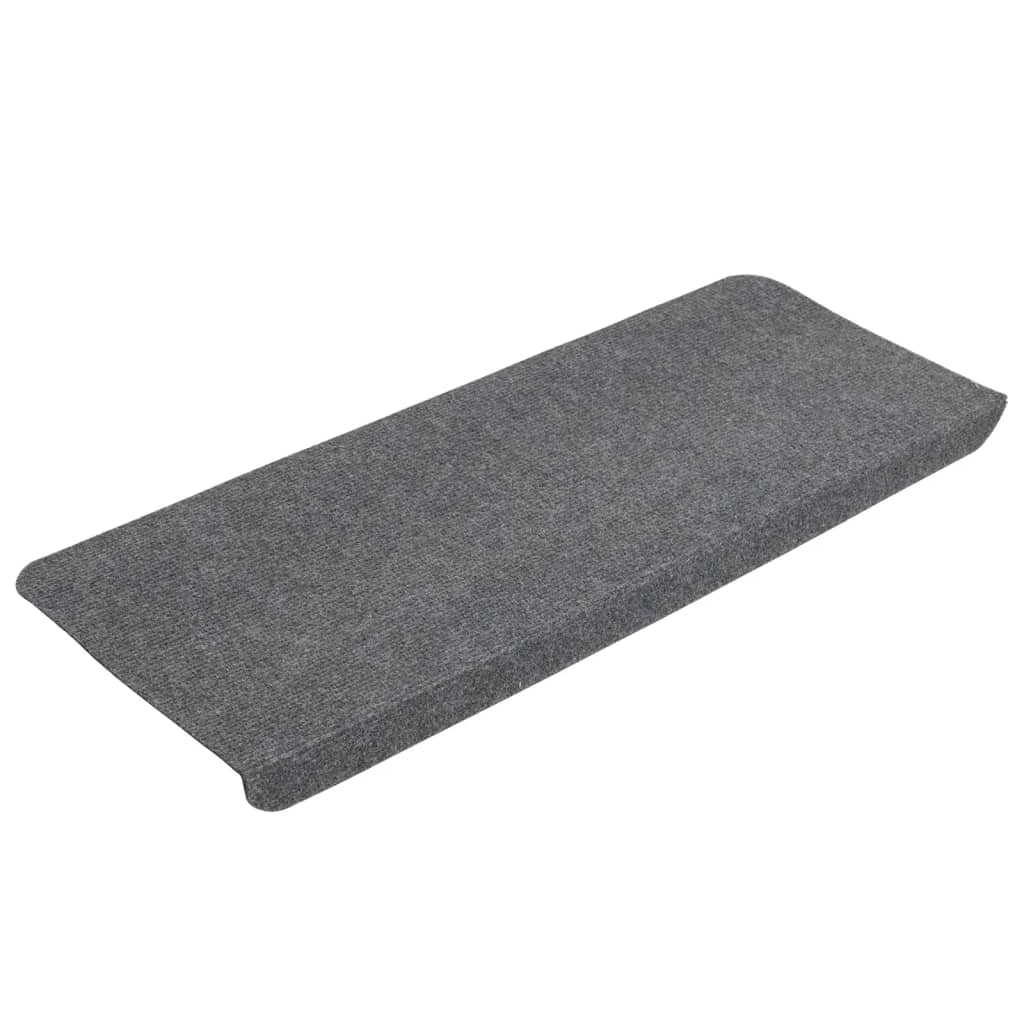 vidaXL Covorașe scări autoadezive, 15 buc., gri, 65x24,5x3,5 cm vidaXL Covorașe scări autoadezive, 15 buc., gri, 65x24,5x3,5 cm