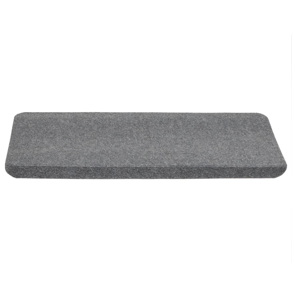 vidaXL Covorașe scări autoadezive, 15 buc., gri, 65x24,5x3,5 cm vidaXL Covorașe scări autoadezive, 15 buc., gri, 65x24,5x3,5 cm