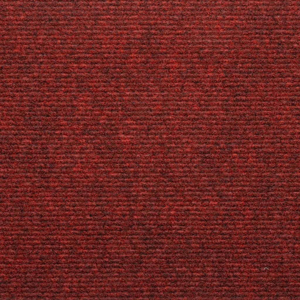 vidaXL Covorașe scări autoadezive, 15 buc., roșu, 65x24,5x3,5 cm