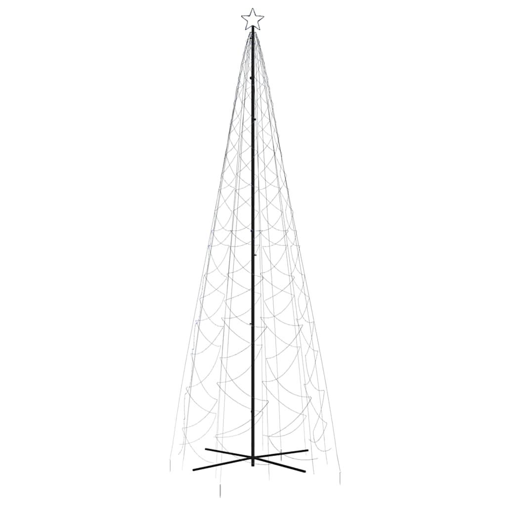 vidaXL Brad de Crăciun conic, 1400 LED-uri, albastru, 160x500 cm vidaXL Brad de Crăciun conic, 1400 LED-uri, albastru, 160x500 cm
