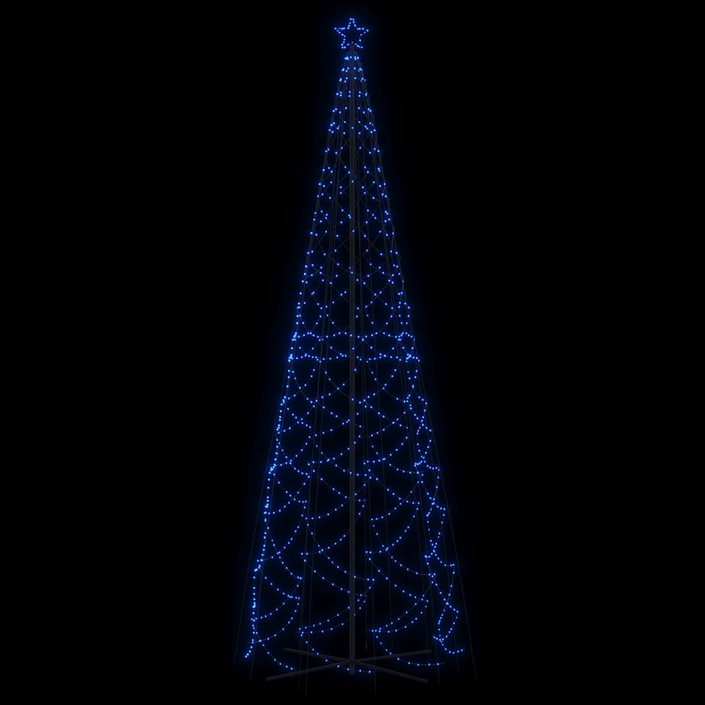 vidaXL Brad de Crăciun conic, 1400 LED-uri, albastru, 160x500 cm vidaXL Brad de Crăciun conic, 1400 LED-uri, albastru, 160x500 cm