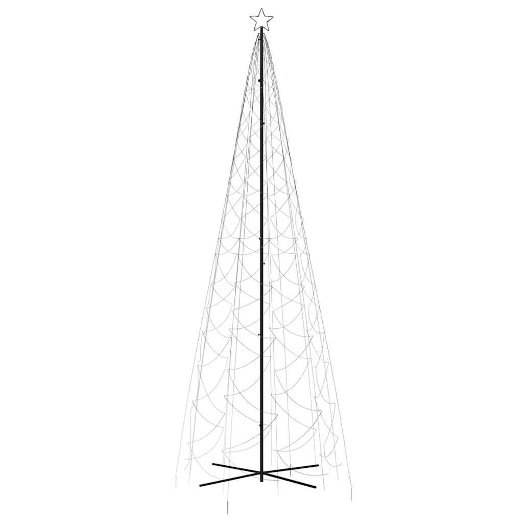 vidaXL Brad de Crăciun conic, 1400 LED-uri, multicolor, 160x500 cm vidaXL Brad de Crăciun conic, 1400 LED-uri, multicolor, 160x500 cm