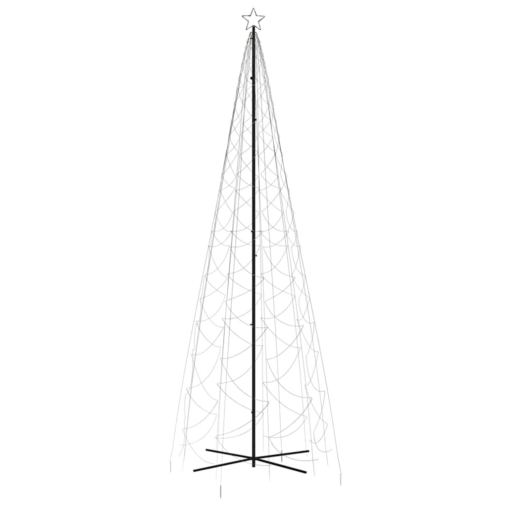 vidaXL Brad de Crăciun conic, 1400 LED-uri, alb cald, 160x500 cm vidaXL Brad de Crăciun conic, 1400 LED-uri, alb cald, 160x500 cm