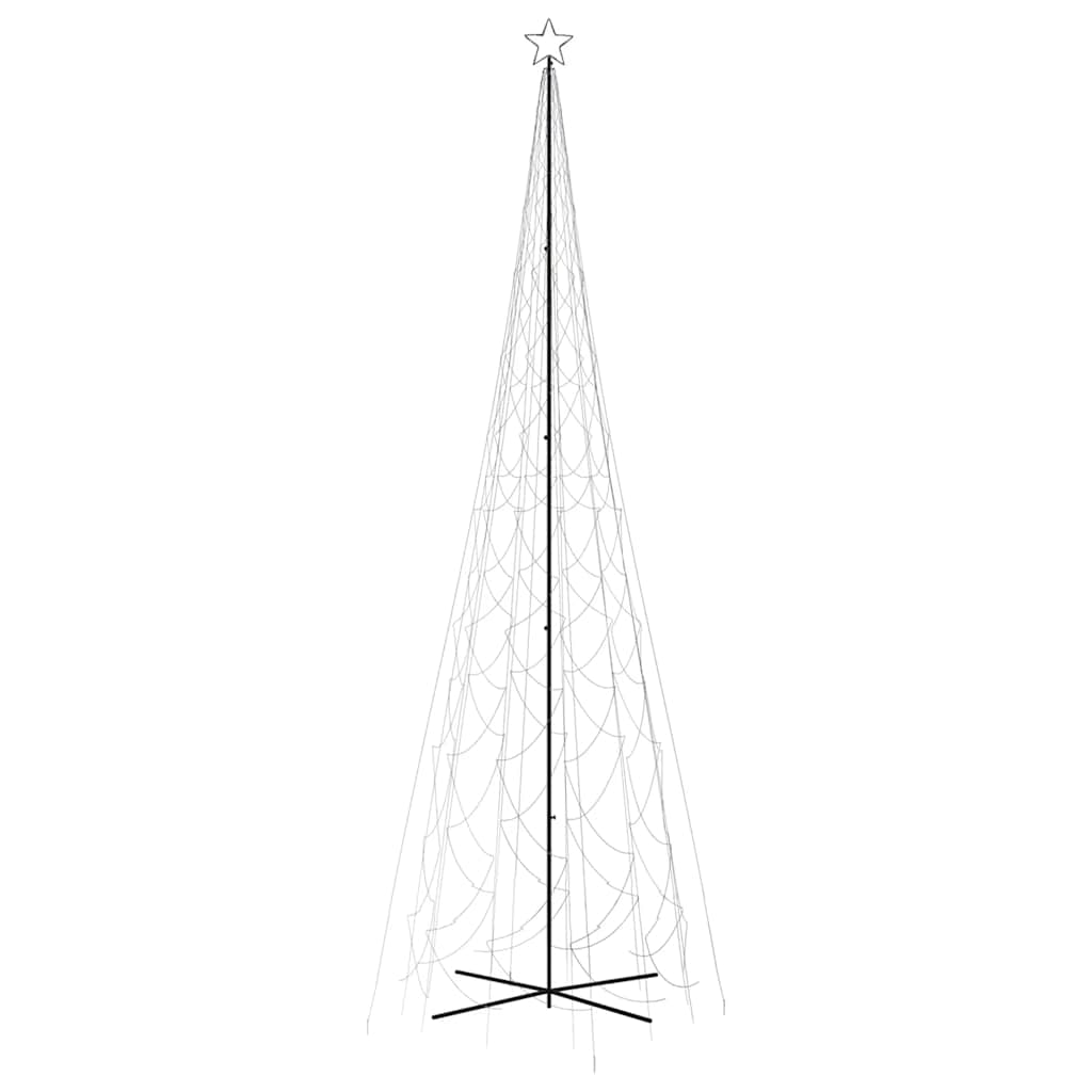 vidaXL Brad de Crăciun conic, 3000 LED-uri, alb rece, 230x800 cm vidaXL Brad de Crăciun conic, 3000 LED-uri, alb rece, 230x800 cm