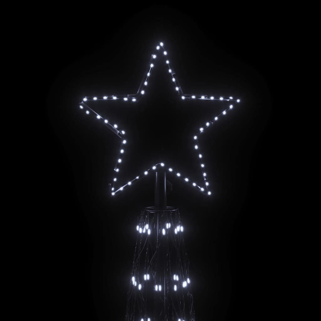 vidaXL Brad de Crăciun conic, 3000 LED-uri, alb rece, 230x800 cm vidaXL Brad de Crăciun conic, 3000 LED-uri, alb rece, 230x800 cm
