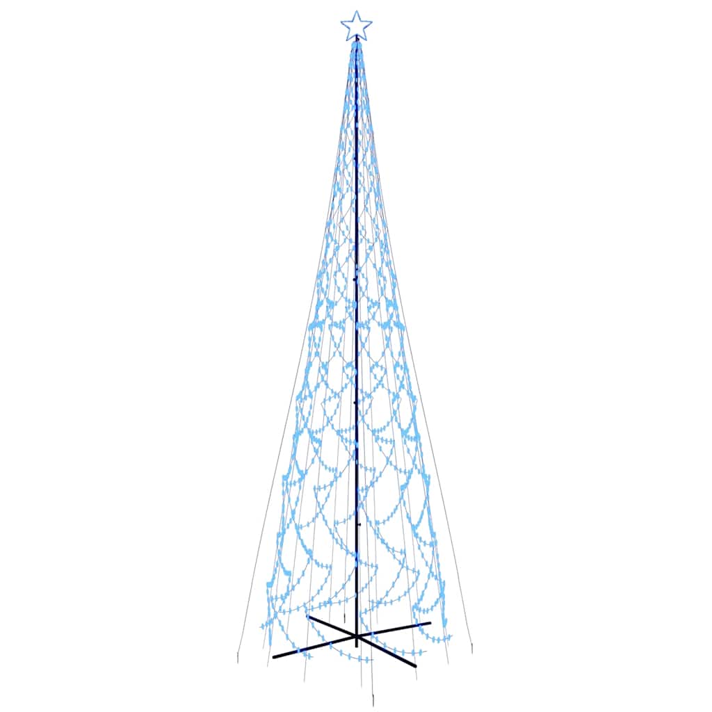 vidaXL Brad de Crăciun conic, 3000 LED-uri, albastru, 230x800 cm vidaXL Brad de Crăciun conic, 3000 LED-uri, albastru, 230x800 cm