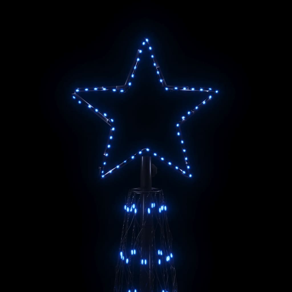 vidaXL Brad de Crăciun conic, 3000 LED-uri, albastru, 230x800 cm vidaXL Brad de Crăciun conic, 3000 LED-uri, albastru, 230x800 cm
