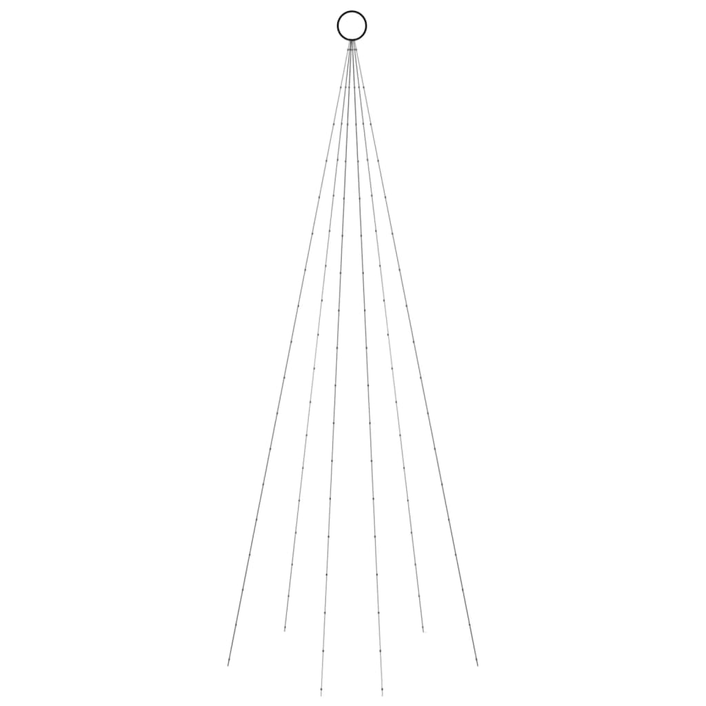 vidaXL Brad de Crăciun pe catarg, 108 LED-uri, alb cald, 180 cm vidaXL Brad de Crăciun pe catarg, 108 LED-uri, alb cald, 180 cm