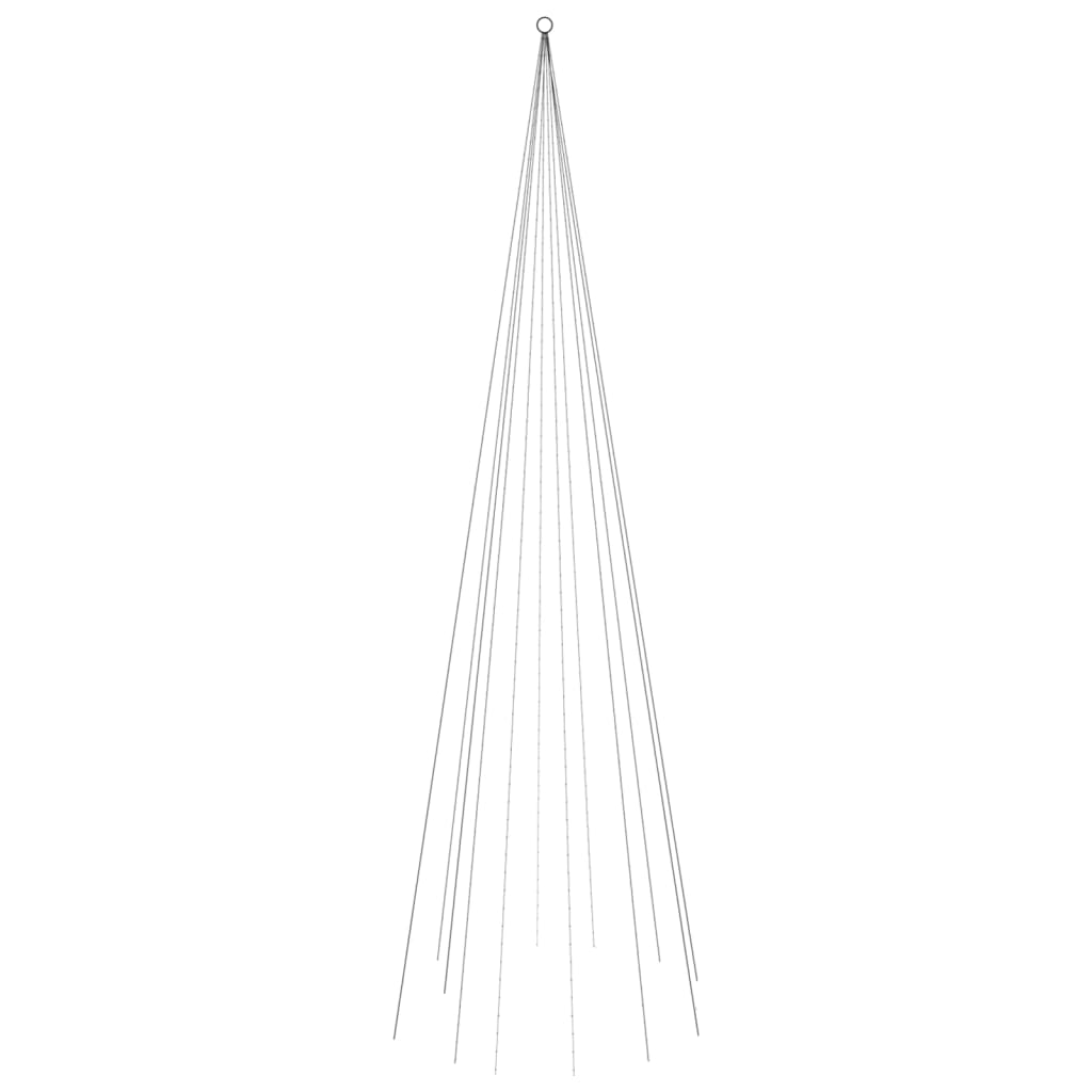 vidaXL Brad de Crăciun pe catarg, 732 LED-uri, albastru, 500 cm