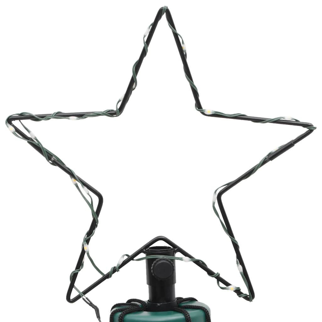 vidaXL Brad de Crăciun cu țăruș, 732 LED-uri, alb rece, 500 cm