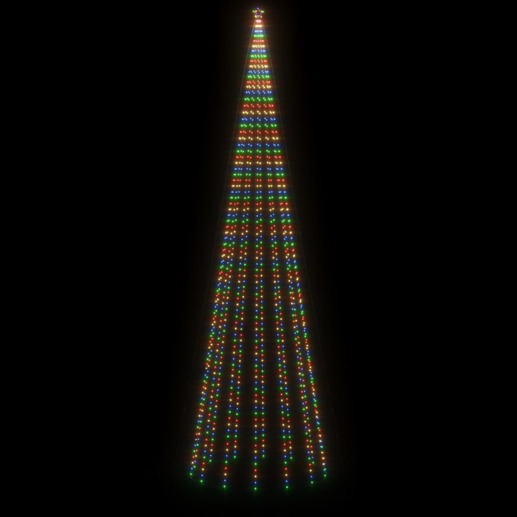 vidaXL Brad de Crăciun cu țăruș, 1134 LED-uri, multicolor, 800 cm vidaXL Brad de Crăciun cu țăruș, 1134 LED-uri, multicolor, 800 cm
