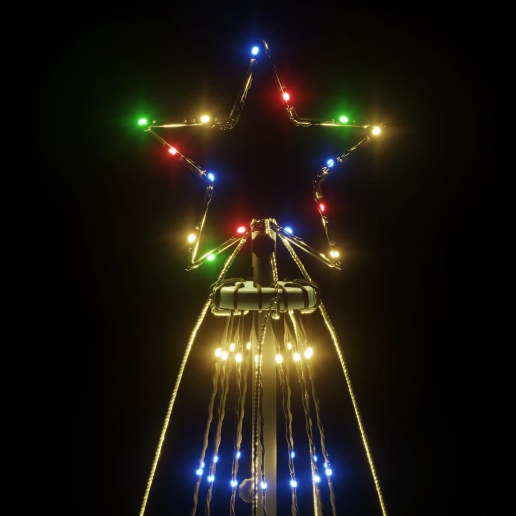 vidaXL Brad de Crăciun cu țăruș, 1134 LED-uri, multicolor, 800 cm vidaXL Brad de Crăciun cu țăruș, 1134 LED-uri, multicolor, 800 cm