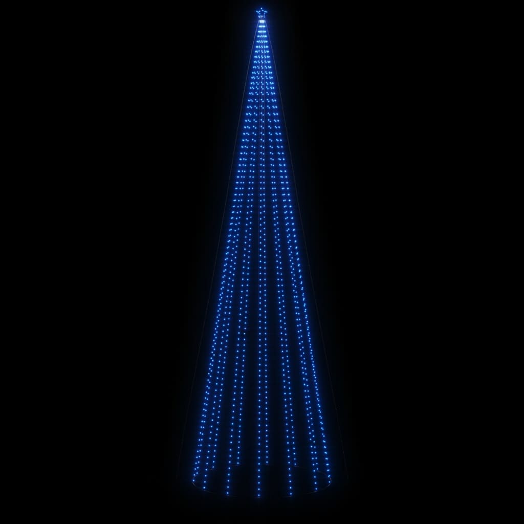 vidaXL Brad de Crăciun cu țăruș, 1134 LED-uri, albastru, 800 cm vidaXL Brad de Crăciun cu țăruș, 1134 LED-uri, albastru, 800 cm