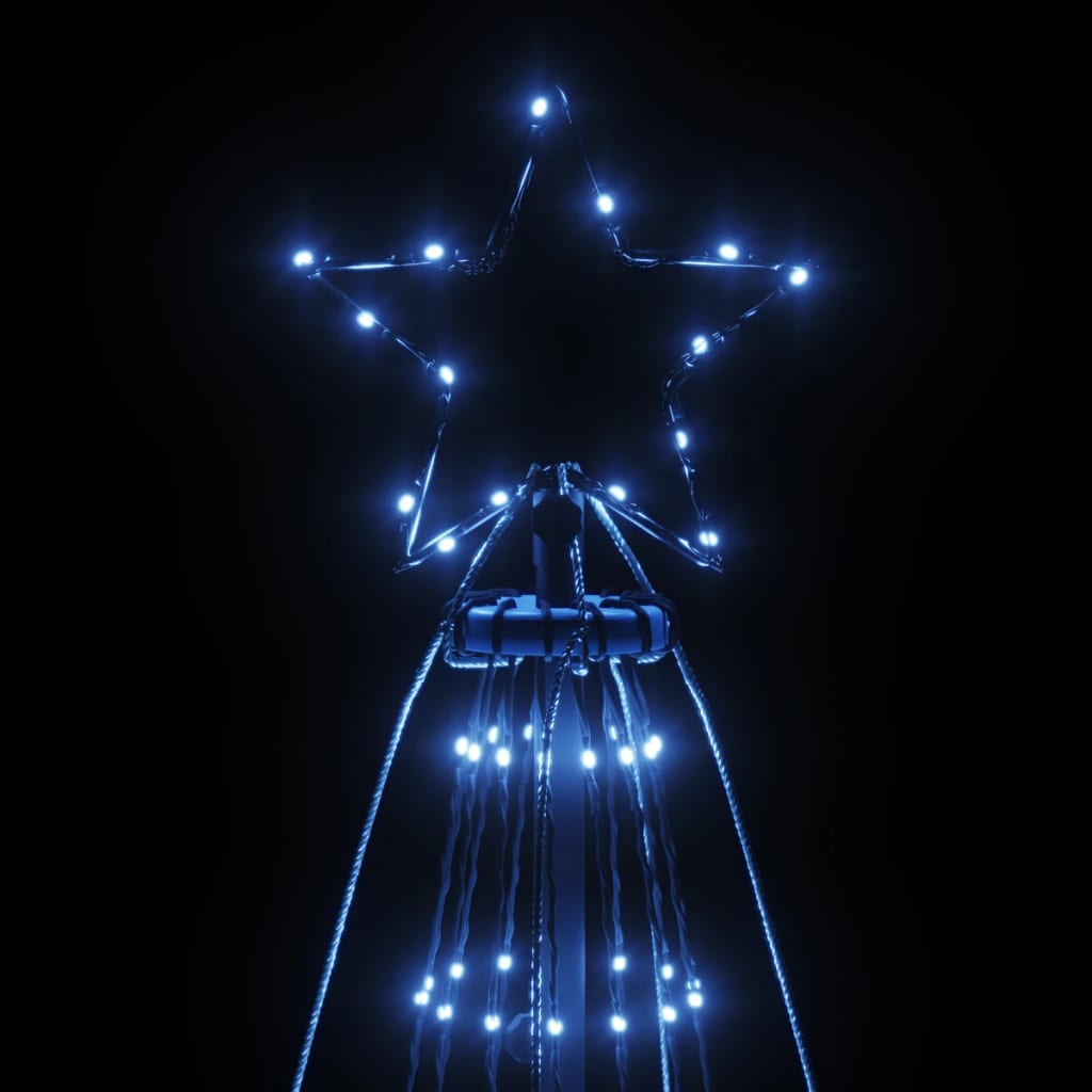 vidaXL Brad de Crăciun cu țăruș, 1134 LED-uri, albastru, 800 cm vidaXL Brad de Crăciun cu țăruș, 1134 LED-uri, albastru, 800 cm